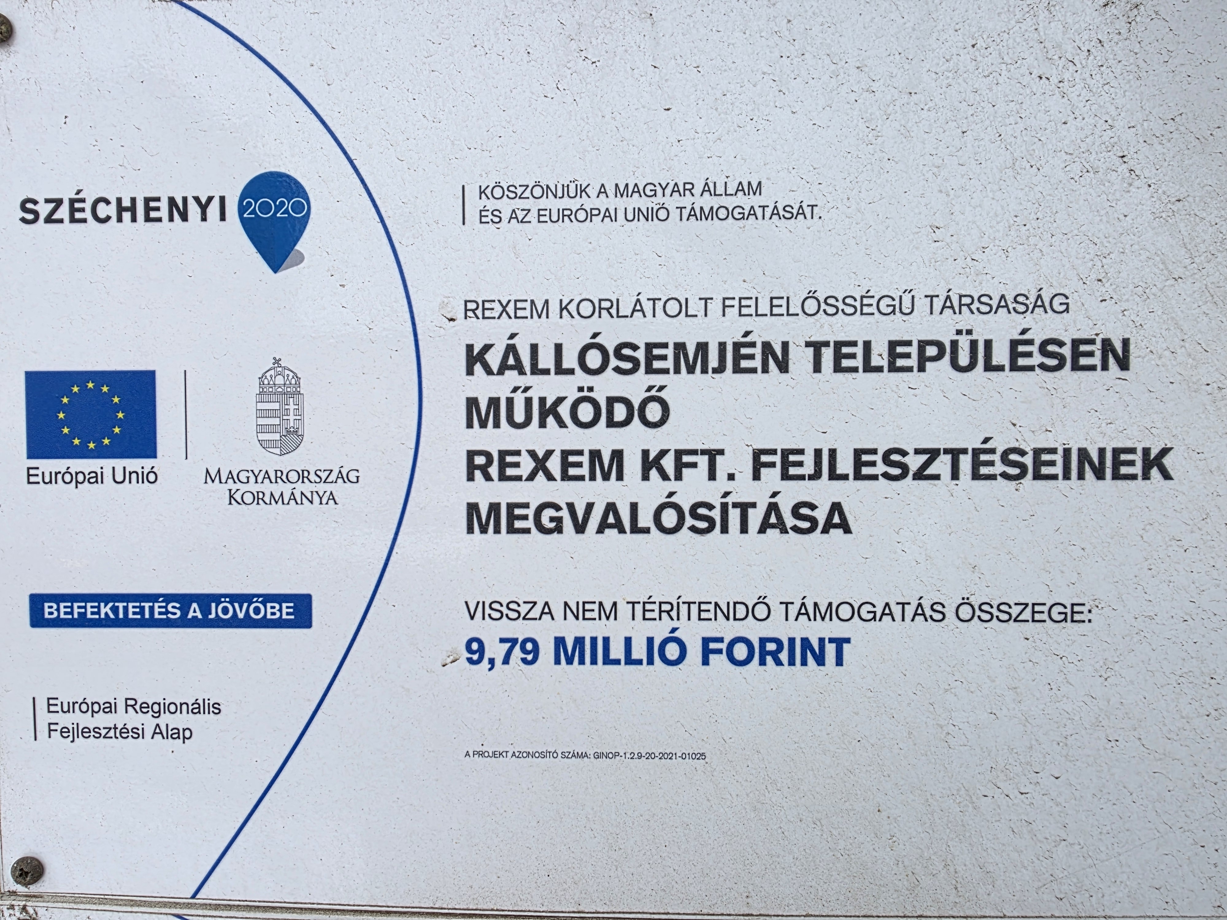 REXEM Kft. pályázati nyertes projekta