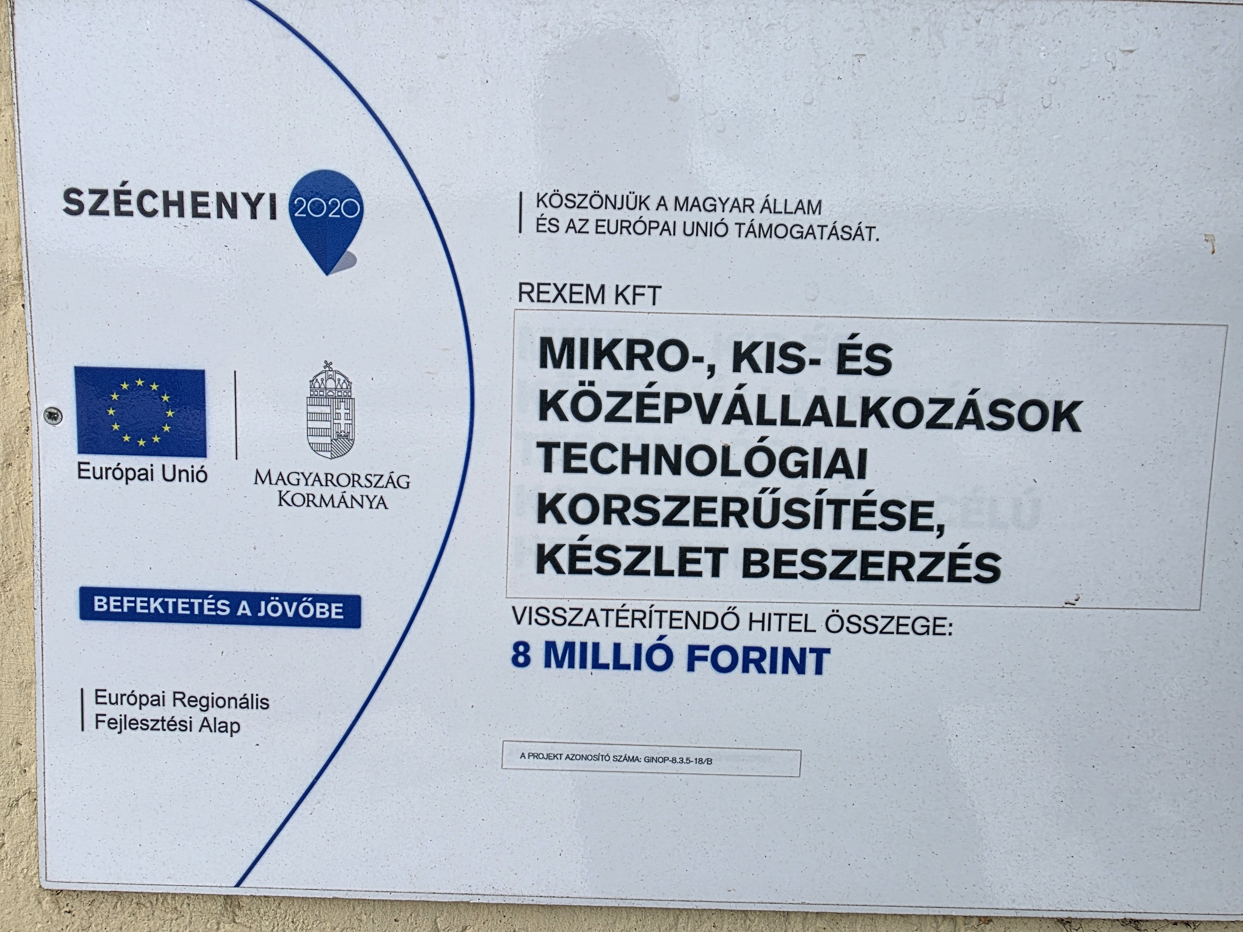 REXEM Kft. pályázati nyertes projekta